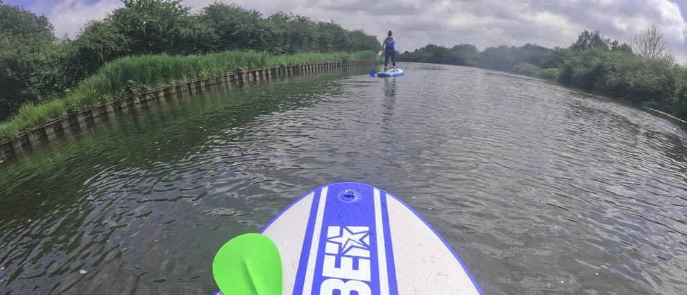 Stand Up Paddle Boarding with Family while social distancing