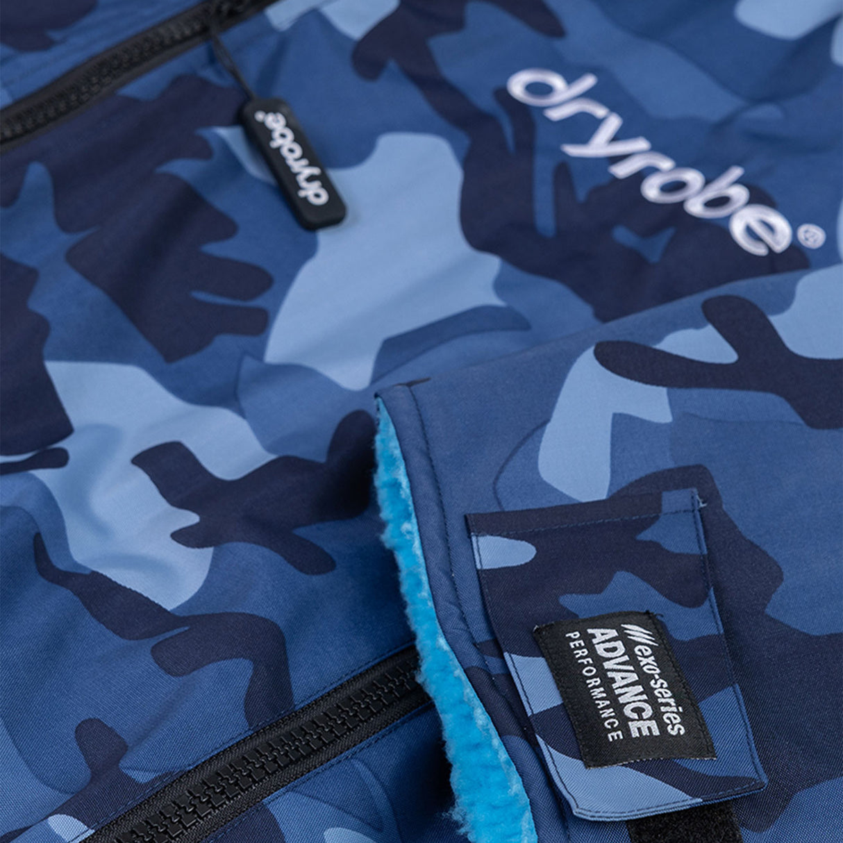 Dryrobe V3 - Kids Blue Camo (Long Sleeved)