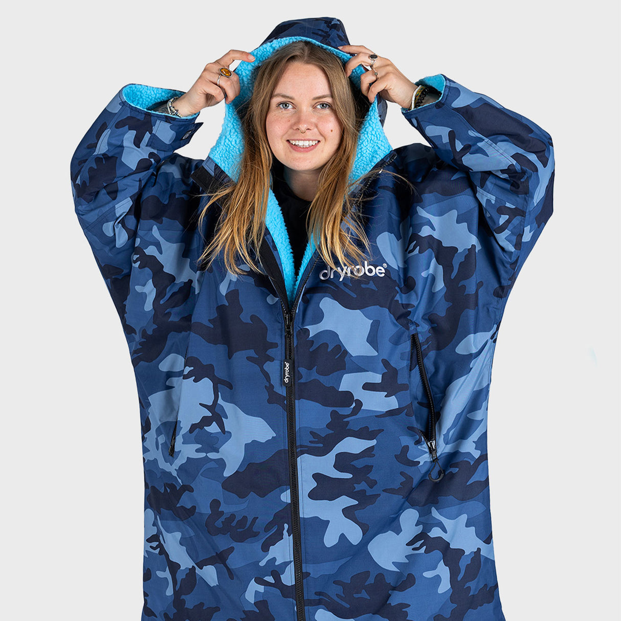 Dryrobe V3 - Blue Camo (Long Sleeved)