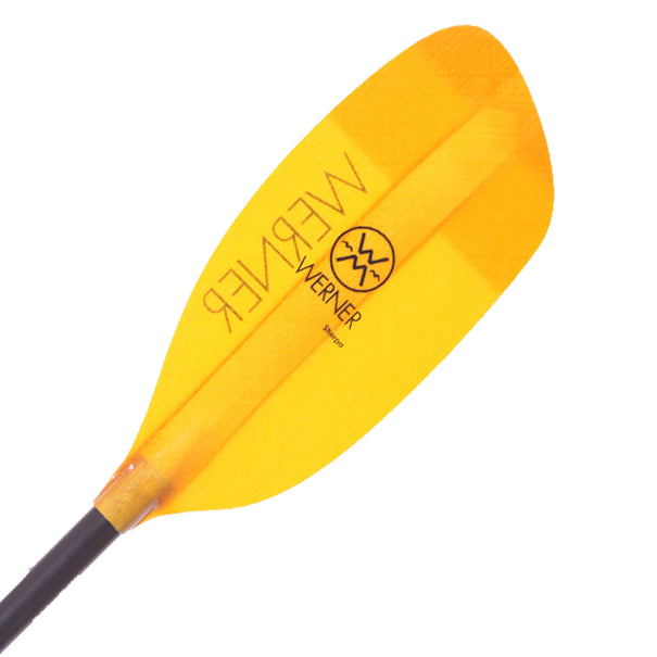 werner sherpa paddle bent carbon shaft glass bladesHand: Right Hand || Paddle Size: 194 || Colour: Amber || Feather: 30