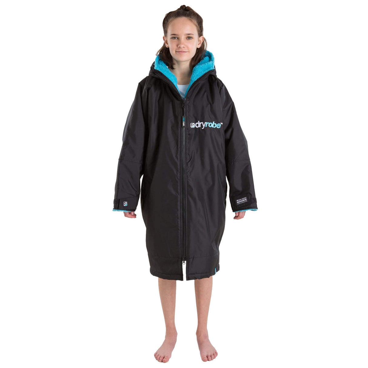 Dryrobe Kids Black Long Sleeved Changing Robe