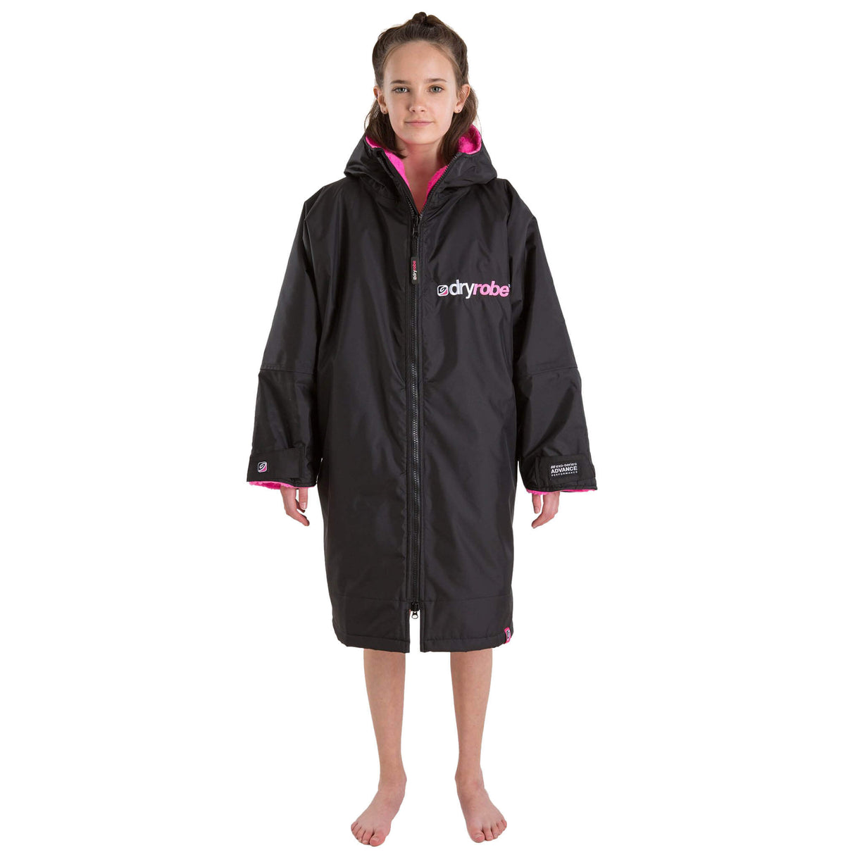 Dryrobe Kids Black Long Sleeved Changing Robe