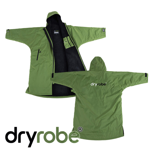 Dryrobe Advance V3 Dark Green Long Sleeved Changing Robe